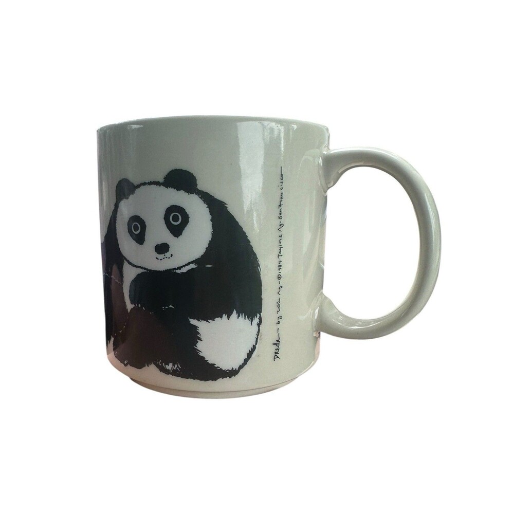 Vintage 1984 Taylor & Ng San Francisco Dreda Panda Ceramic Coffee Mug